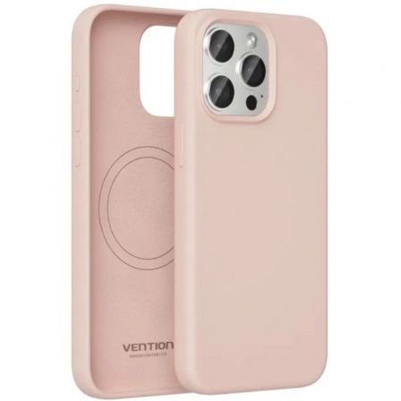 Vention Funda de Silicona Líquida MagSafe para iPhone 15 Pro - Rosa Vention Funda de Silicona Líquida MagSafe para iPhone 15 Pro - Rosa
